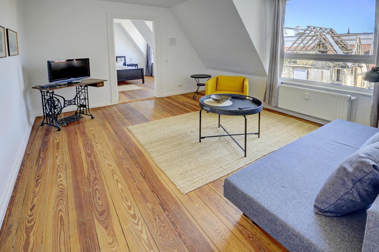 Fewo1846 - An Der Galerie - Komfortables Apartment Im 2 Og Mitten Im Stadtzentrum فلنسبورغ المظهر الخارجي الصورة